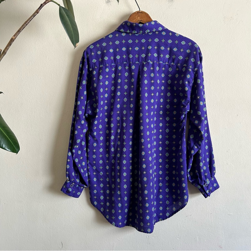 Vintage Patterned Flannel Button Down - image 2
